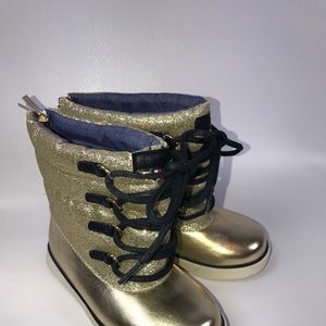 Tommy Hilfiger girl Glam boots size 8 and 10